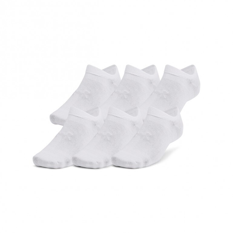 Skarpetki treningowe uniseks (6-pack) Under Armpur UA Essential No Show - białe