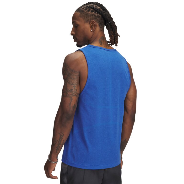 Męska koszulka treningowa Under Armour Vanish Elite Seamless Tank - niebieska