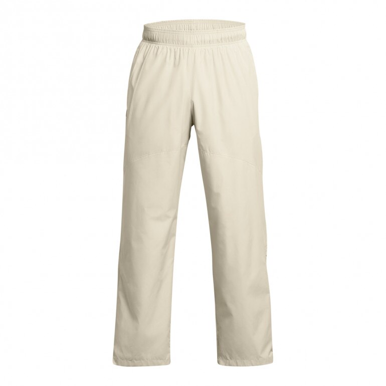 Męskie spodnie treningowe Under Armour UA Rush Woven Pants - beżowe