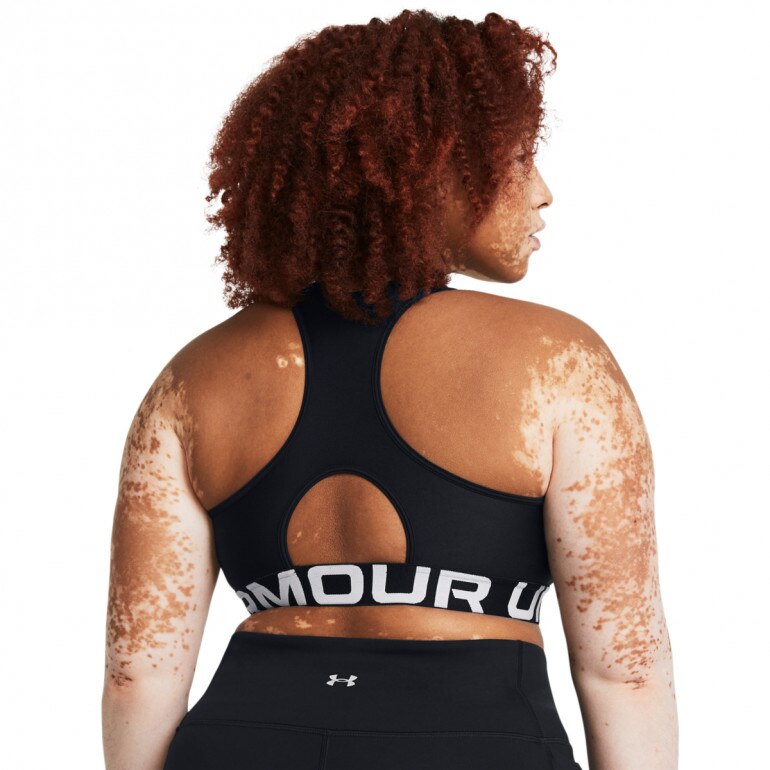 Biustonosz treningowy Under Armour UA HG Mid Branded - czarny