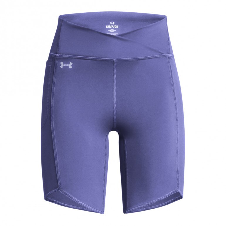 Damskie kolarki treningowe Under Armour Motion Crossover Bike Short - fioletowe