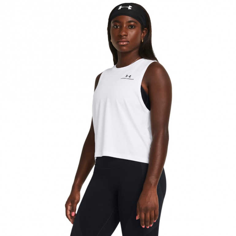 Damski top treningowy Under Armour Vanish Energy Crop Tank - biały 