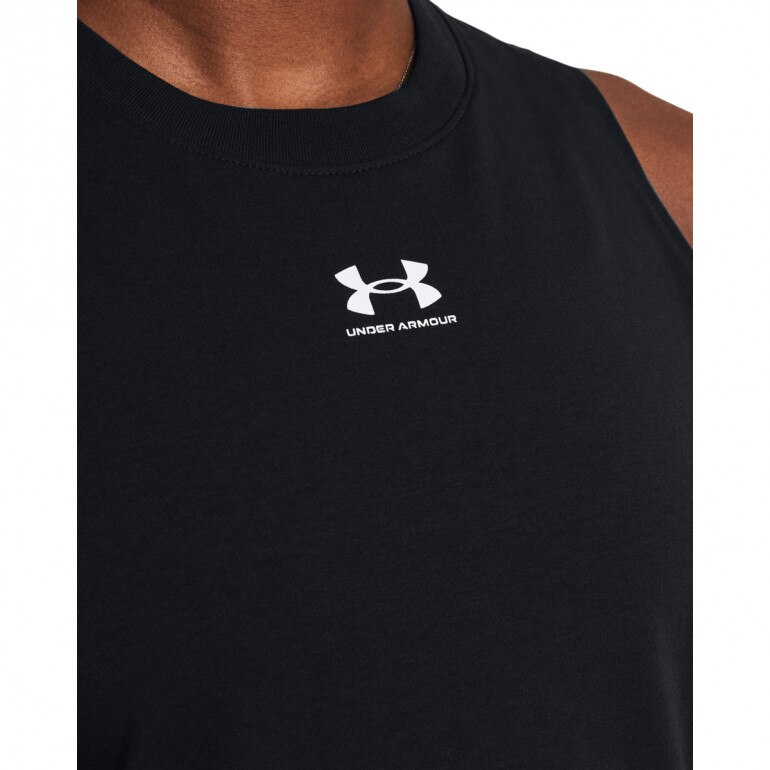 Damski top z nadrukiem Under Armour UA Rival Muscle Tank - czarny