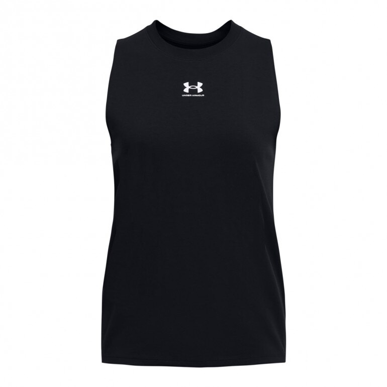 Damski top z nadrukiem Under Armour UA Rival Muscle Tank - czarny