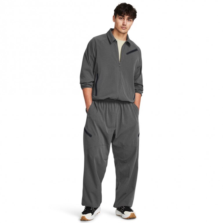 Męskie spodnie treningowe Under Armour UA Unstoppable Airvent Cargo - szare