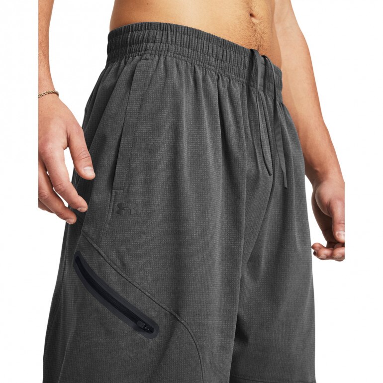 Męskie spodnie treningowe Under Armour UA Unstoppable Airvent Cargo - szare