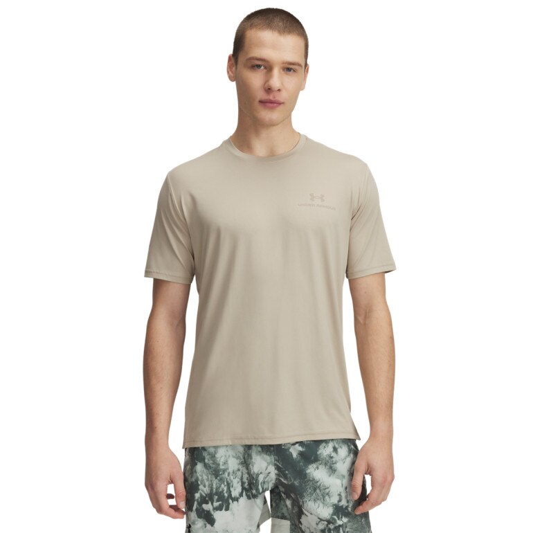 Męska koszulka treningowa Under Armour Vanish Energy SS - beżowa
