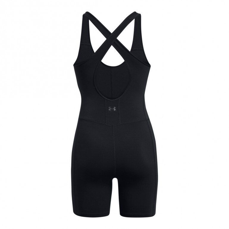 Damski kombinezon treningowy Under Armour Meridian Shorts Bodysuit - czarne