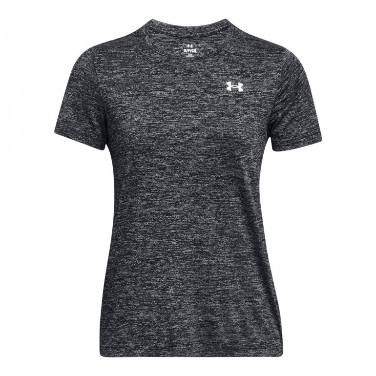 Damska koszulka treningowa Under Armour Tech SSC- Twist - szara