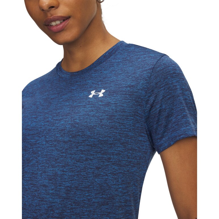 Damska koszulka treningowa Under Armour Tech Twist - niebieska