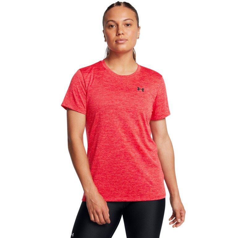 Damska koszulka treningowa Under Armour Tech SSC- Twist - czerwona