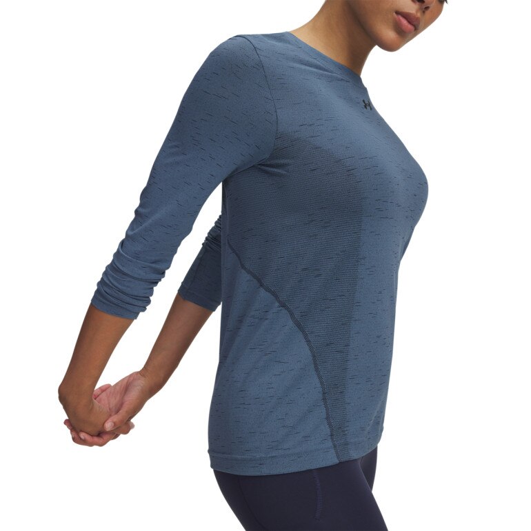 Damski longsleeve treningowy Under Armour Vanish Seamless Loose Ls - niebieski