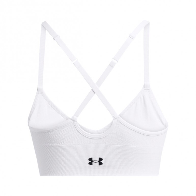 Damski biustonosz treningowy Under Armour Vanish Seamless Low Bra - biały