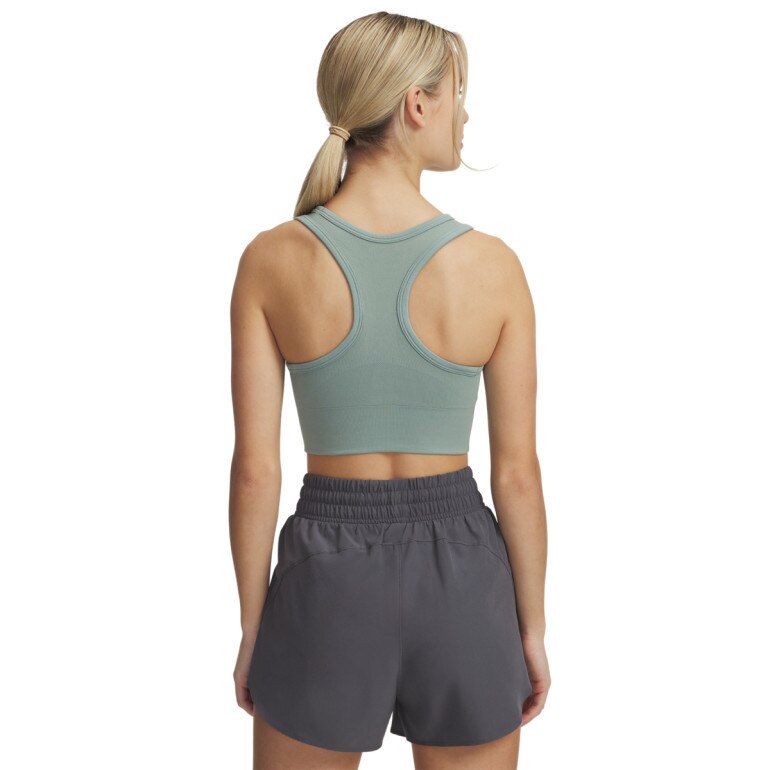 Biustonosz treningowy Under Armour Vanish Seamless Mid Bra - zielony