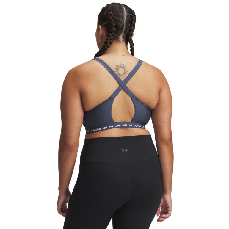 Biustonosz treningowy Under Armour UA Crossback Low Bra - szary