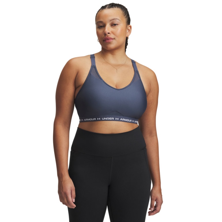Biustonosz treningowy Under Armour UA Crossback Low Bra - szary