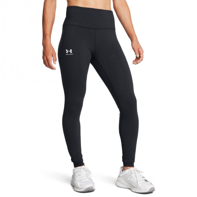 Damskie legginsy dzianinowe z wysokim stanem Under Armour Campus Legging - czarne