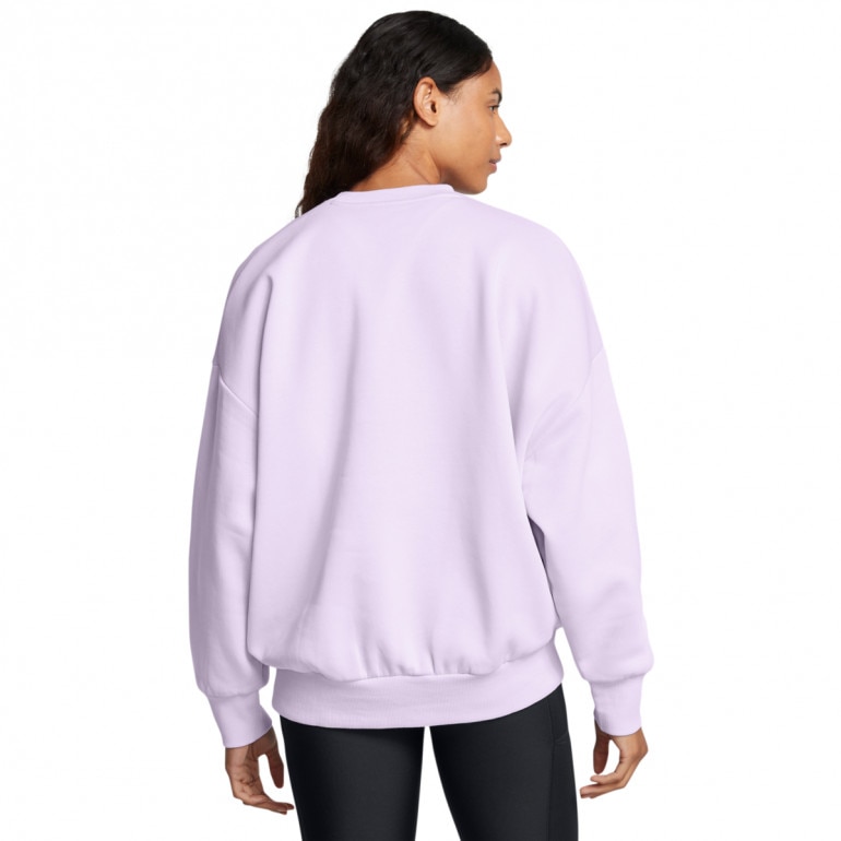 Damska bluza dresowa Under Armour Rival Fleece Wordmarkos Crew - fioletowa