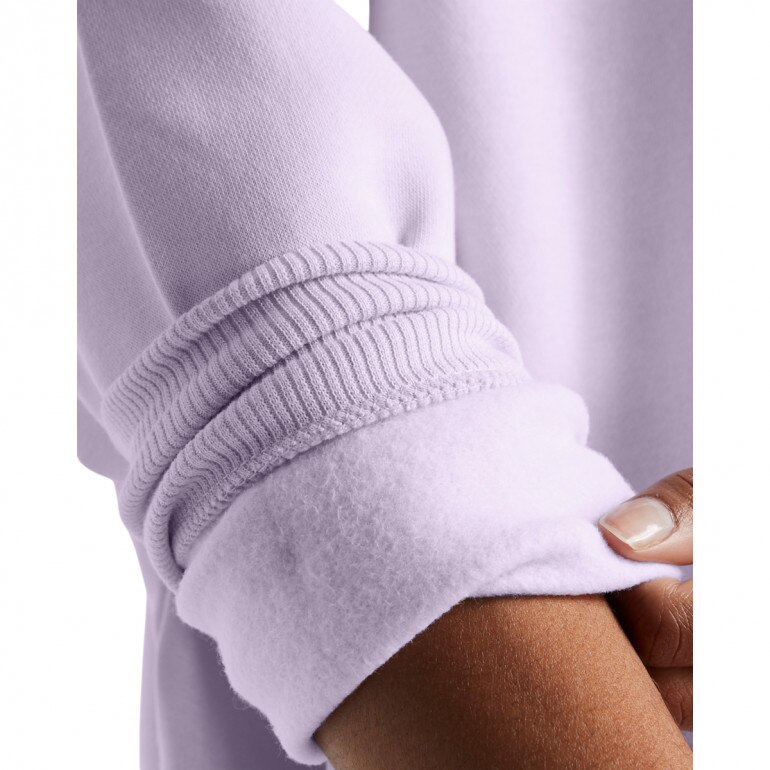 Damska bluza dresowa Under Armour Rival Fleece Wordmarkos Crew - fioletowa