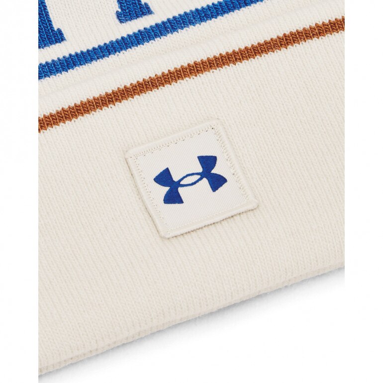 Męska czapka zimowa Under Armour M Halftime Pom Beanie - biała