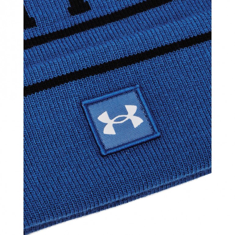 Męska czapka zimowa Under Armour M Halftime Pom Beanie - niebieska