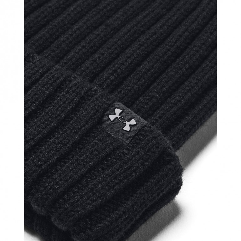 Damska czapka zimowa Under Armour W Halftime Pom Beanie - czarna
