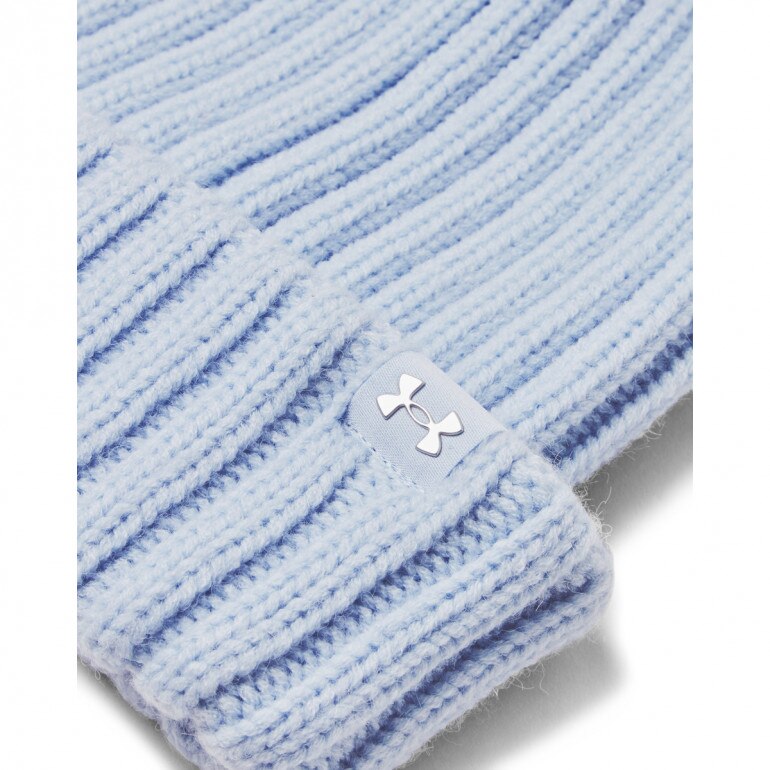 Damska czapka zimowa Under Armour W Halftime Pom Beanie - niebieska