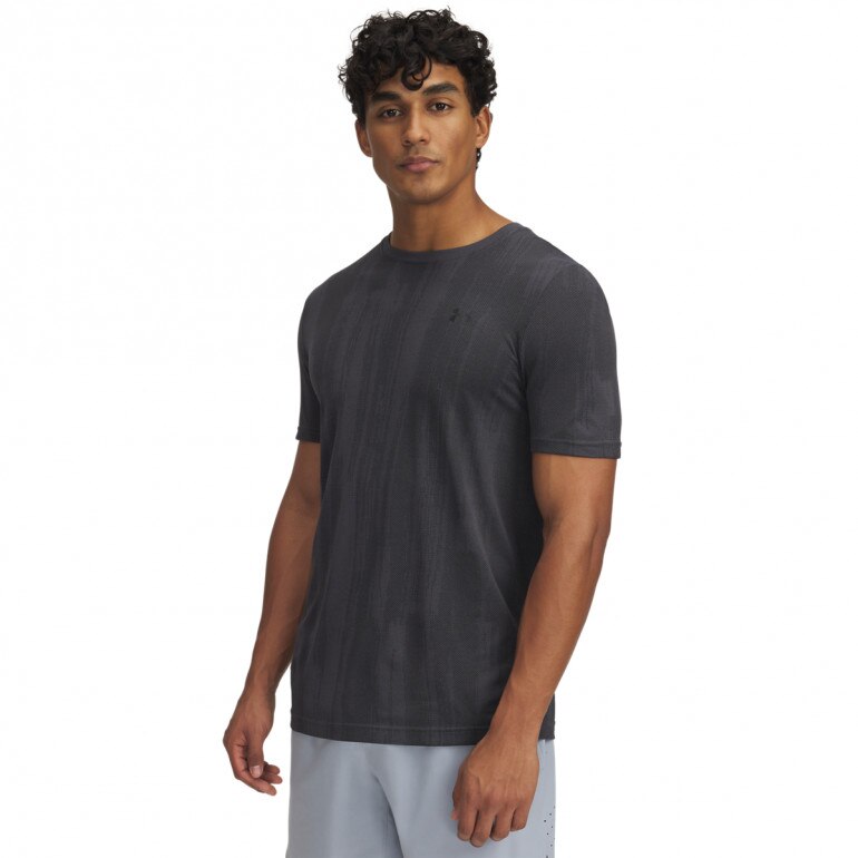 Męska koszulka treningowa Under Armour Vanish Seamless Novelty SS - szara