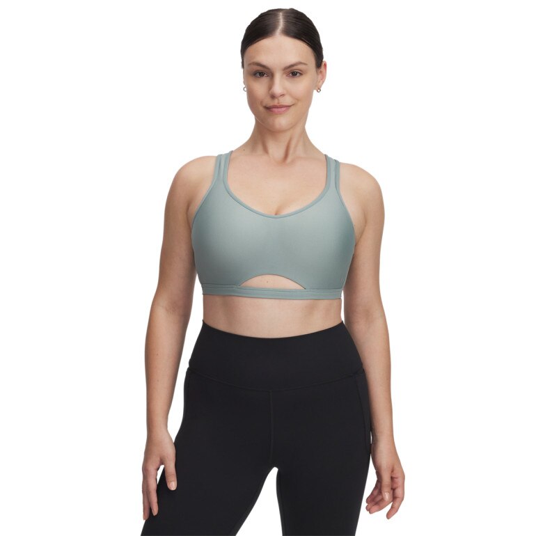 Biustonosz treningowy Under Armour UA Infinity Low Mesh - zielony