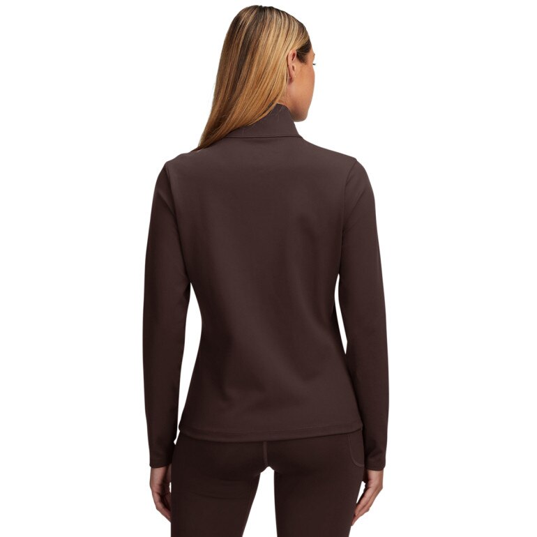 Damski longsleeve treningowy rozpinany Under Armour Motion Jacket Emea - brązowy