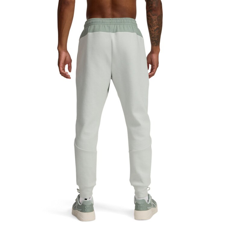 Męskie spodnie treningowe Under Armour UA Unstoppable Flc Jgr Eu - zielone