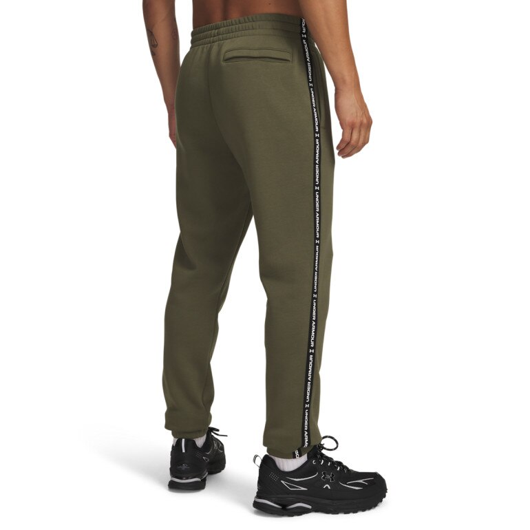 Męskie spodnie dresowe Under Armour UA Icon Fleece Jogger Taping - khaki