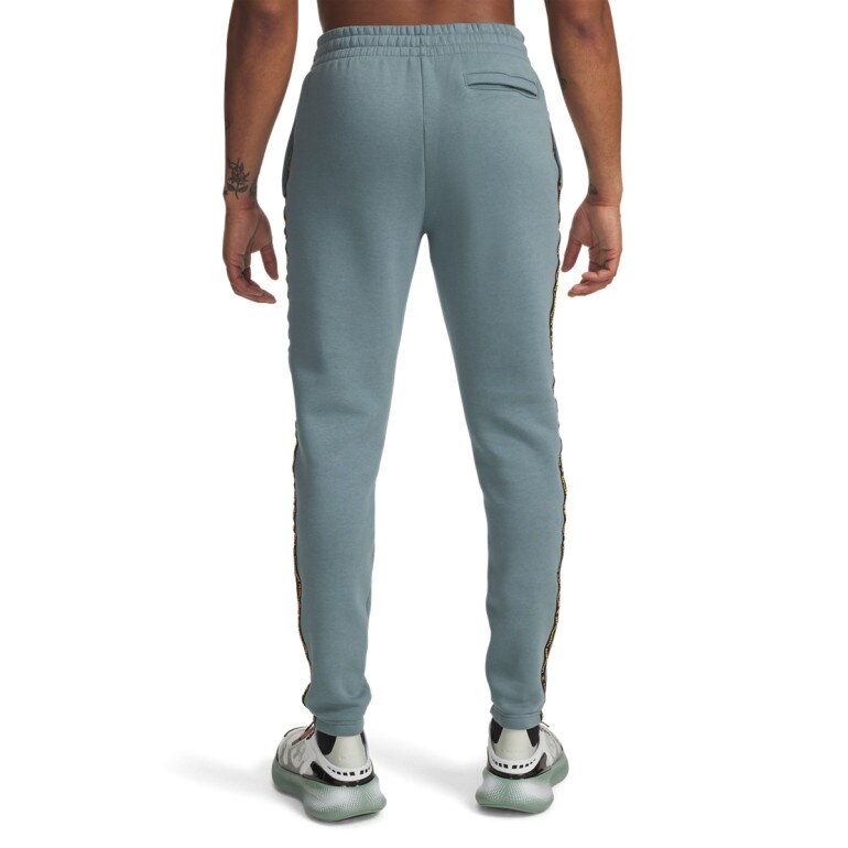Męskie spodnie dresowe Under Armour UA Icon Fleece Jogger Taping - niebieskie