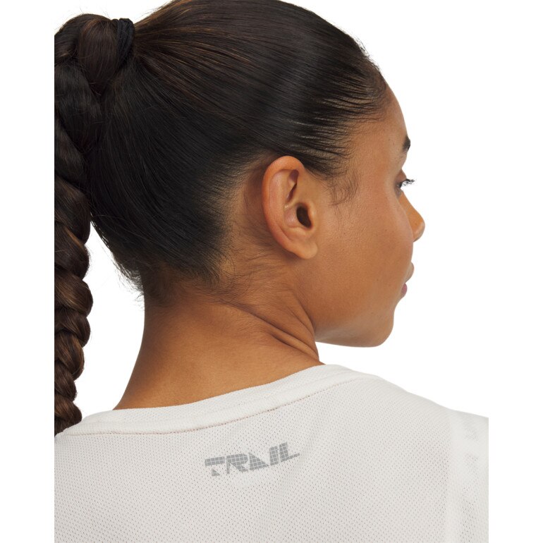 Damska koszulka do biegania Under Armour UA Trail Run SS - biała