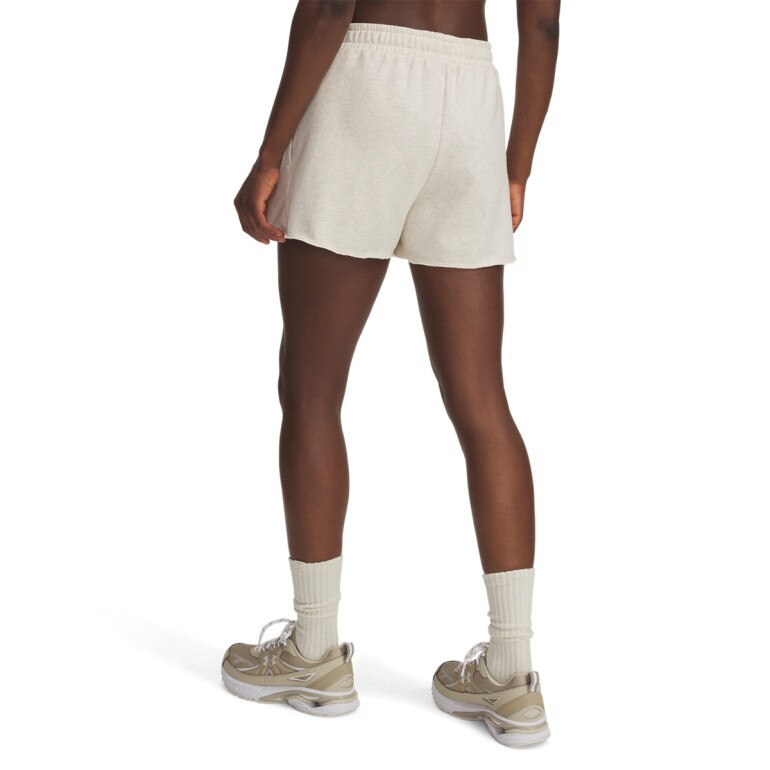 Damskie spodenki dresowe Under Armour UA Rival Terry Short - beżowe