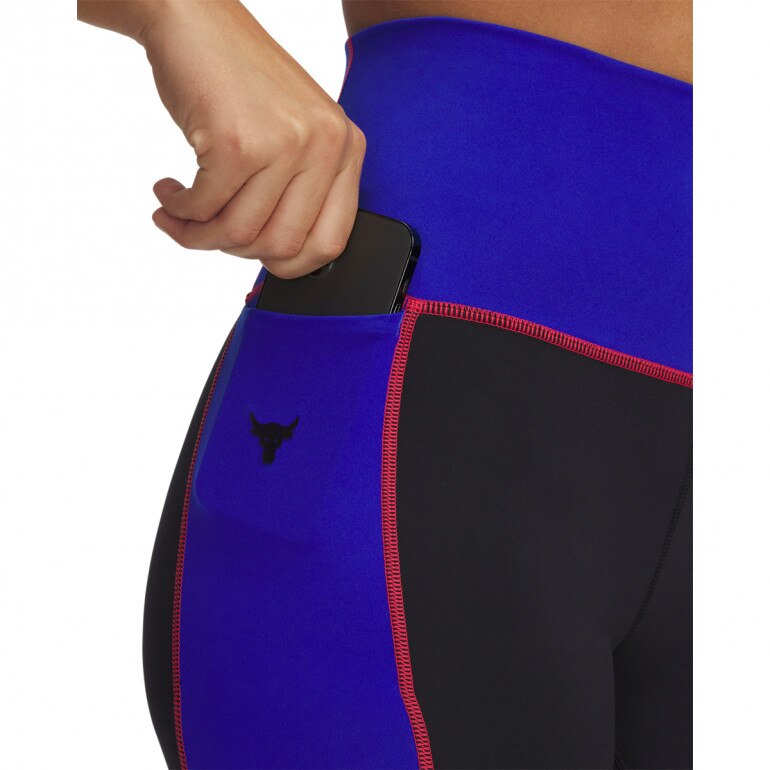 Damskie legginsy treningowe Under Armour Project Rock Legging - czarne