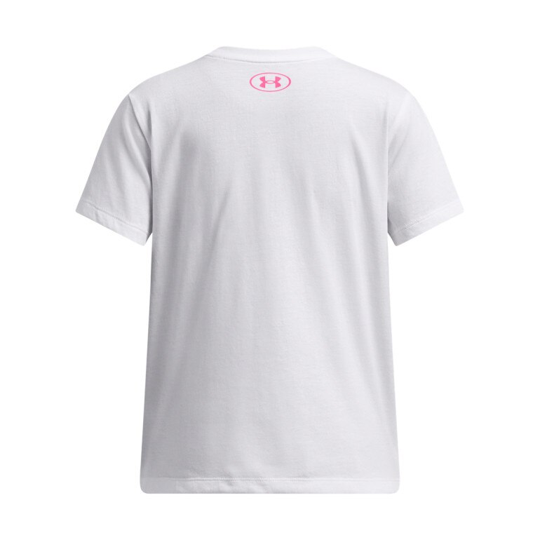 Dziewczęcy t-shirt z nadrukiem Under Armour UA Big Logo SS - biały