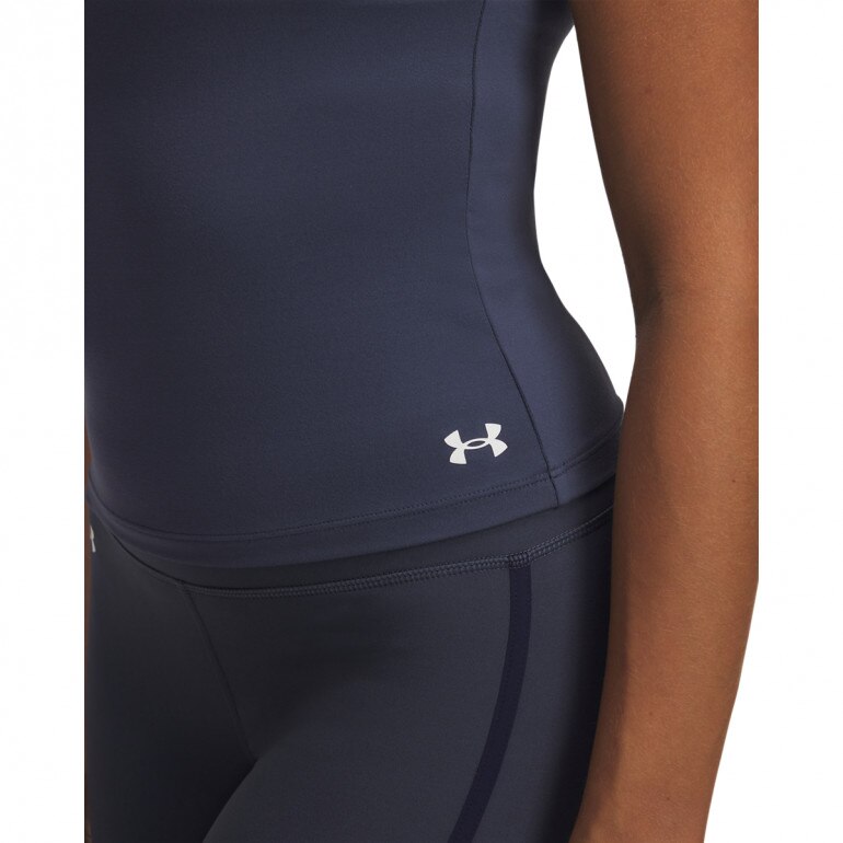 Damskie legginsy treningowe Under Armour Motion Piped Legging - szare