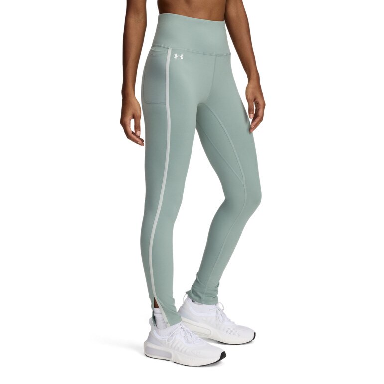 Damskie legginsy treningowe Under Armour Motion Piped Legging - zielone