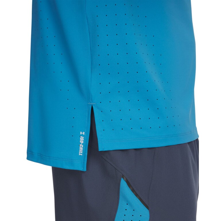 Męska koszulka do biegania Under Armour UA Launch Elite - niebieska 