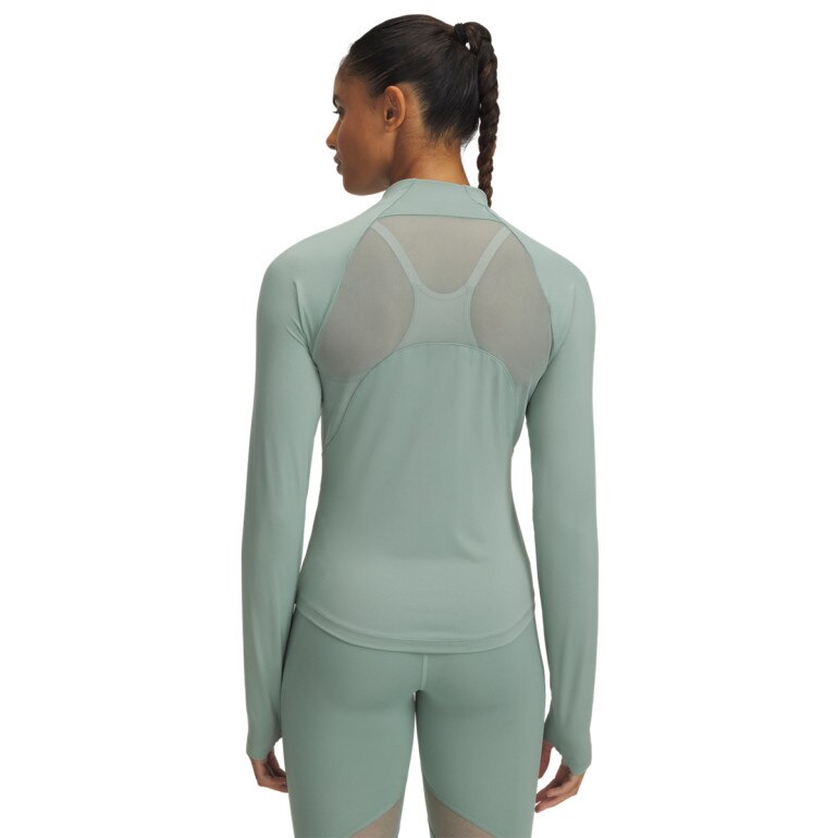 Damski longsleeve treningowy Under Armour Vanish Elite Vent FZ - zielony