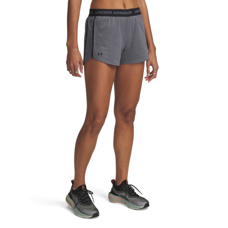 Damskie spodnie treningowe Under Armour Tech Play Up Shorts - szare