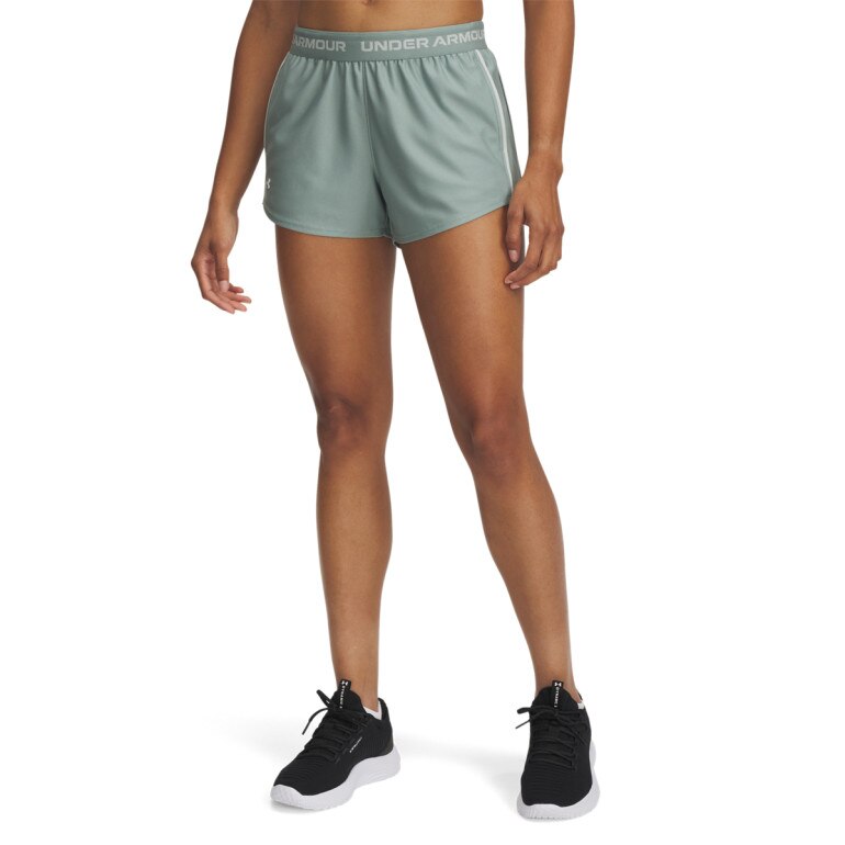 Damskie spodenki treningowe Under Armour Tech Play Up Shorts - zielone