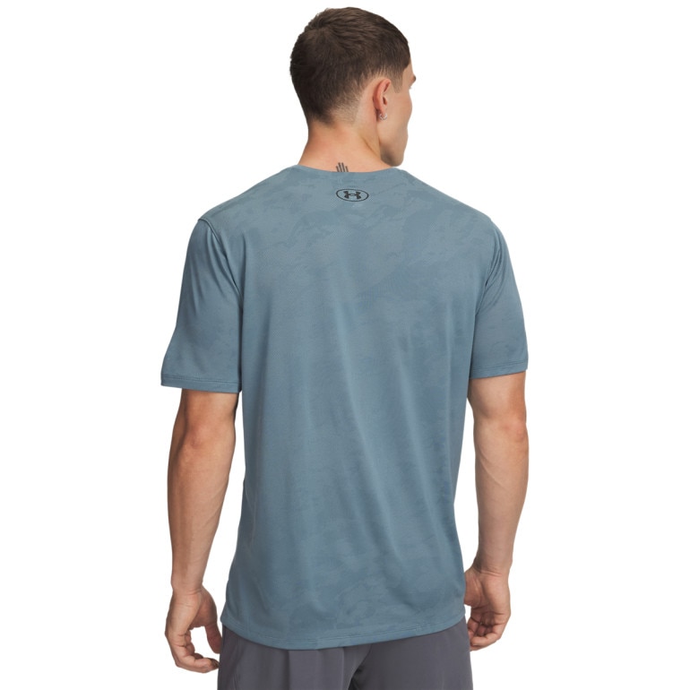 Męska koszulka treningowa Under Armour UA Tech Vent Jacquard - niebieska