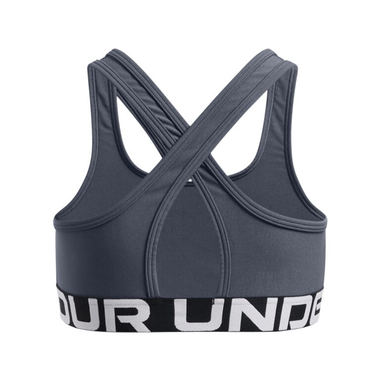 Dziewczęcy biustonosz treningowy Under Armour G Crossback Bra - szary