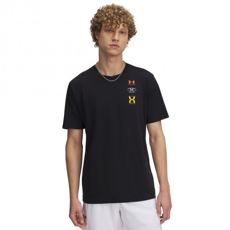 Męski t-shirt z nadrukiem Under Armour UA Evol Logo - czarny