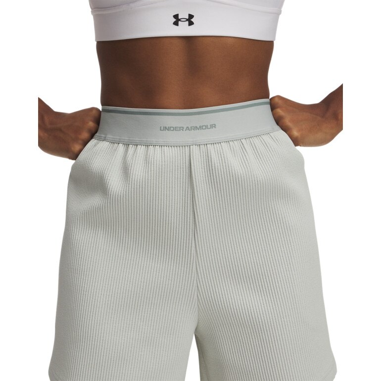 Damskie spodenki treningowe Under Armour UA Meridian Rib Short - zielone