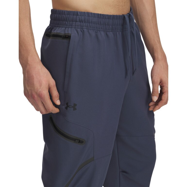 Męskie spodnie treningowe cargo UA Unstoppable Cargo Pant - szare