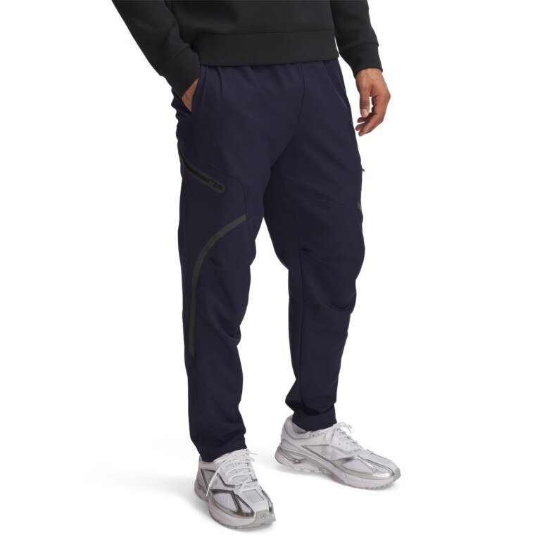Męskie spodnie treningowe cargo UA Unstoppable Cargo Pant - granatowe