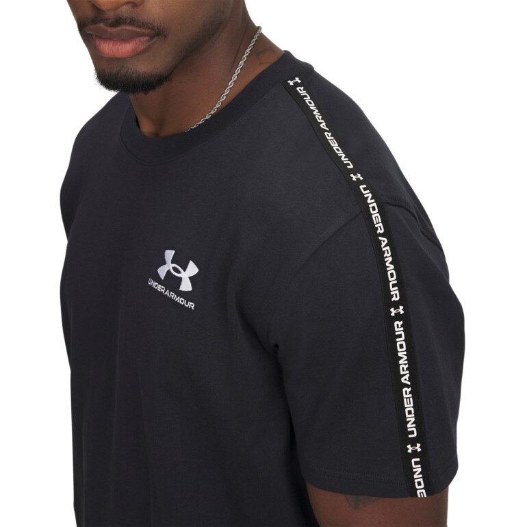 Męski t-shirt Under Armour UA Icon HWT Tee Taping - czarny